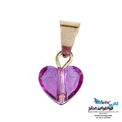 آویز طلا - سنگ سواروسکی قلب