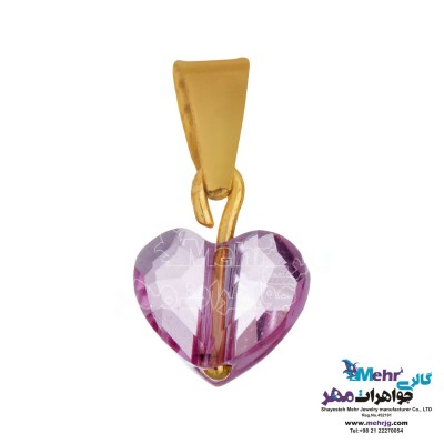آویز طلا - سنگ سواروسکی قلب
