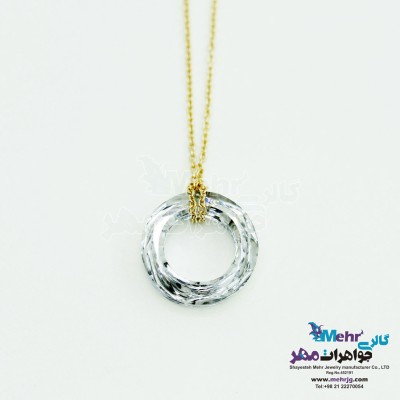گردنبند طلا - سنگ سواروسکی رینگ