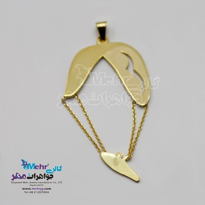 آویز طلا - طرح پاراگلایدر