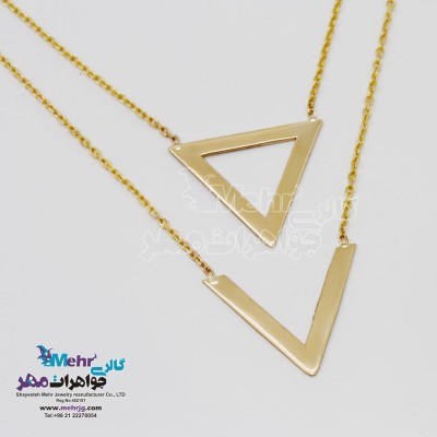 گردنبند طلا - طرح هندسی