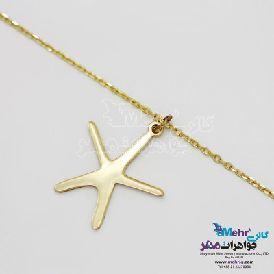 گردنبند طلا - طرح ستاره دریایی