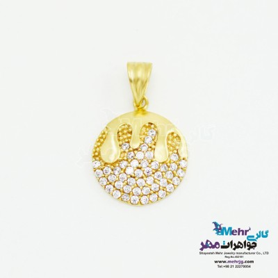 آویز طلا - طرح شعله