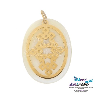 آویز طلا - طرح اسلیمی