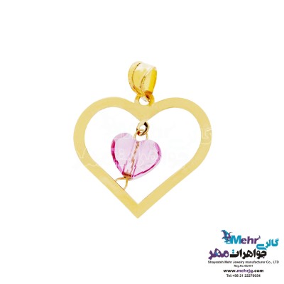 آویز طلا - طرح قلب