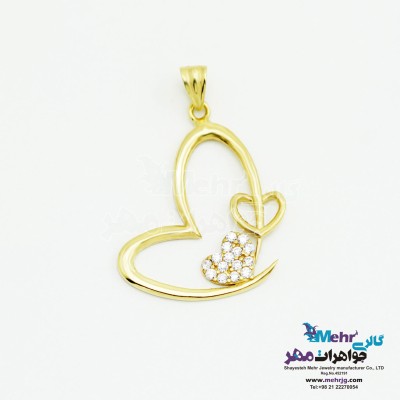 آویز طلا - طرح قلب