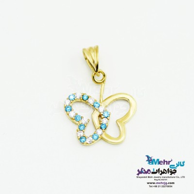 آویز طلا - طرح پروانه