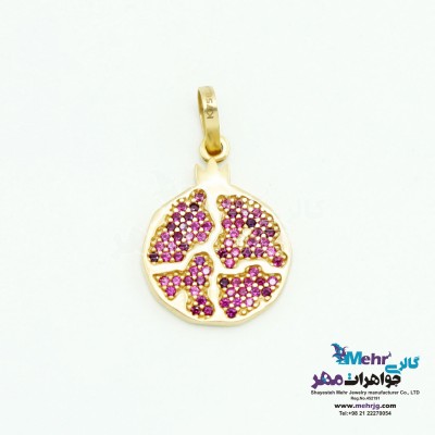 آویز طلا - طرح انار