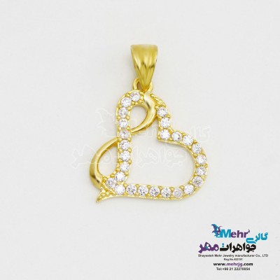 آویز طلا - طرح قلب