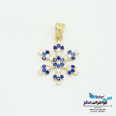 آویز طلا - طرح برف