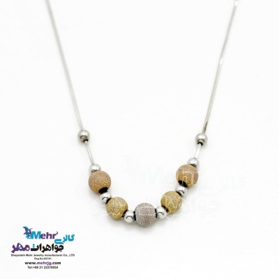 گردنبند طلا - طرح گوی