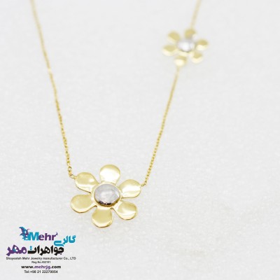 گردنبند طلا - طرح گل یاسمن