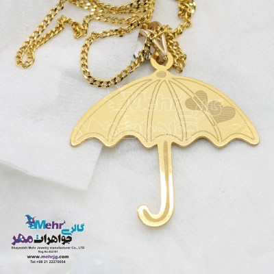 آویز طلا - طرح چتر