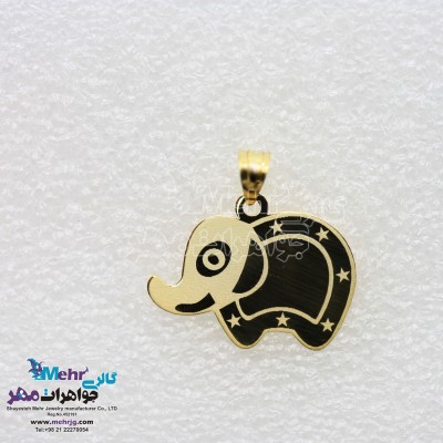آویز طلا - طرح فیل
