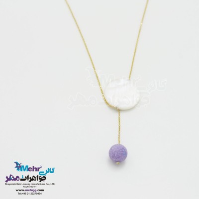 گردنبند طلا - طرح صدف