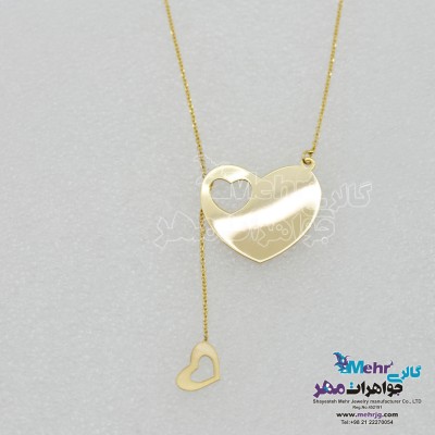 گردنبند طلا - طرح قلب