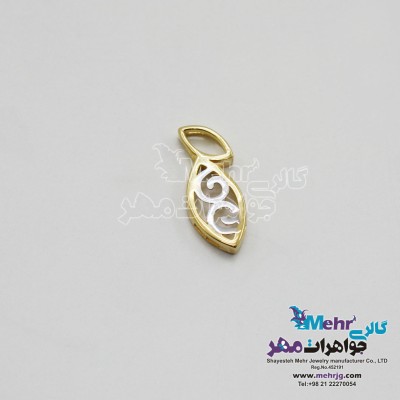 آویز طلا - طرح برگ