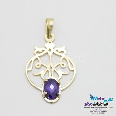 آویز طلا - طرح اسلیمی