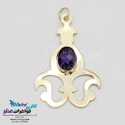 آویز طلا - طرح اسلیمی