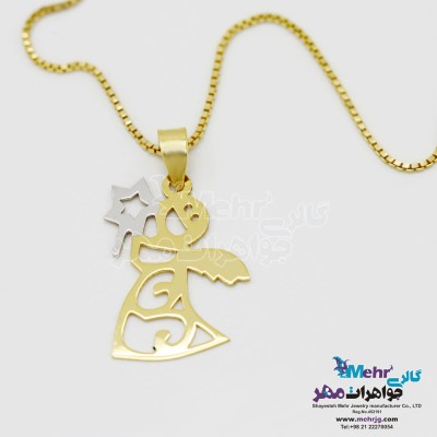 آویز طلا - طرح فرشته ی فانتزی