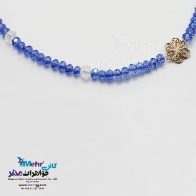 گردنبند طلا - طرح گل