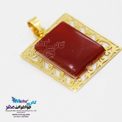 آویز طلا - طرح اسلیمی