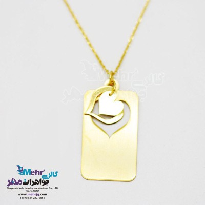 گردنبند طلا - طرح قلب