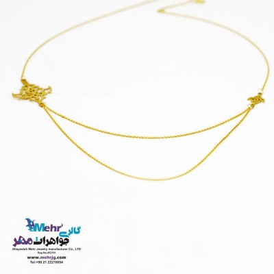 گردنبند طلا - طرح اسلیمی