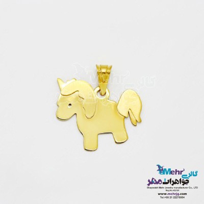 آویز طلا - طرح اسب پونی