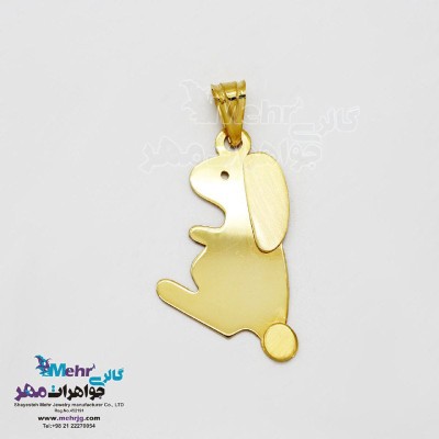 آویز طلا - طرح خرگوش