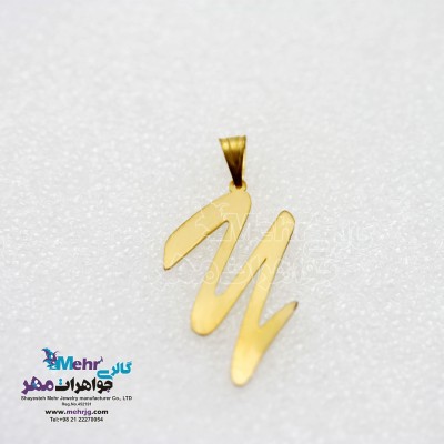 آویز طلا - طرح M