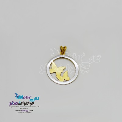 آویز طلا - طرح پروانه