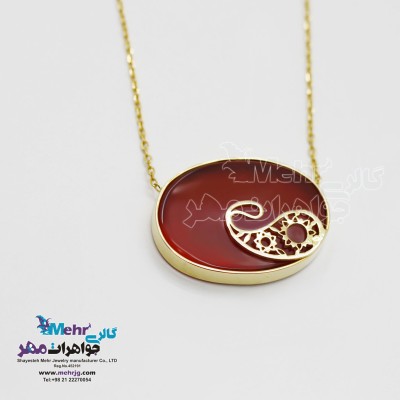 گردنبند طلا - طرح بته جقه