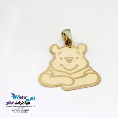 آویز طلا - طرح خرس وینی د پو