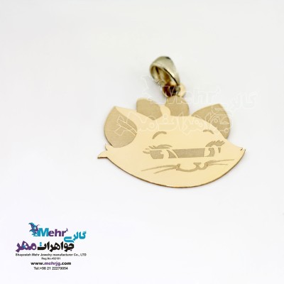 آویز طلا - طرح گربه اشرافی