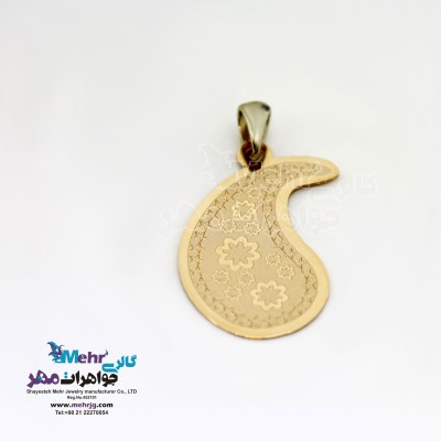 آویز طلا - طرح بته جقه