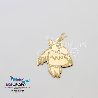 آویز طلا - طرح کلاغ