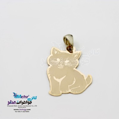 آویز طلا - طرح گربه