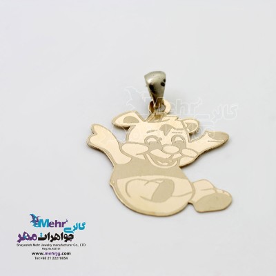 آویز طلا - طرح خرس