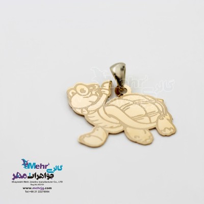 آویز طلا - طرح لاک پشت