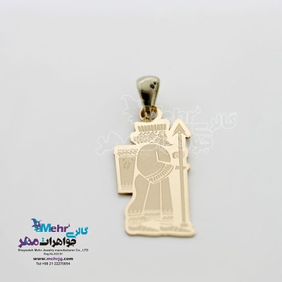 آویز طلا - طرح سرباز هخامنشی