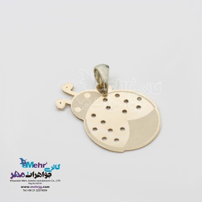 آویز طلا - طرح کفشدوزک