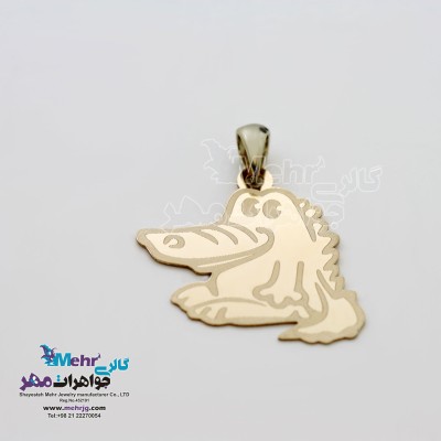 آویز طلا - طرح تمساح