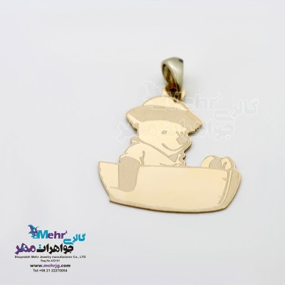 آویز طلا - طرح خرس وینی د پو