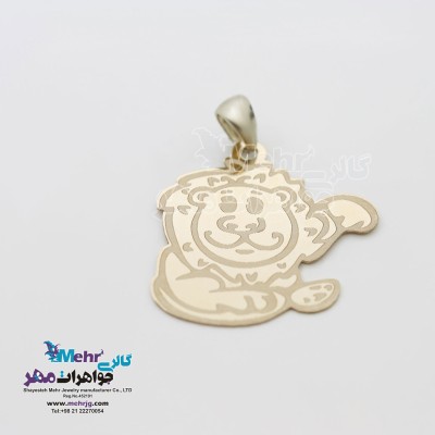 آویز طلا - طرح شیر