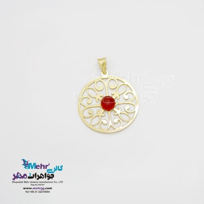 آویز طلا - طرح اسلیمی