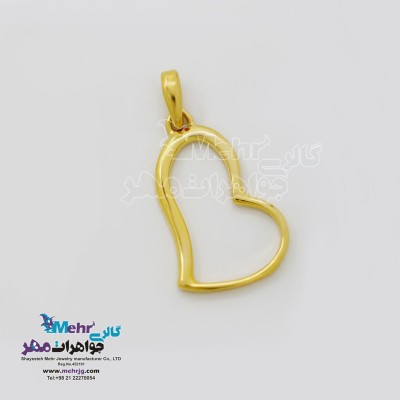 آویز طلا - طرح قلب