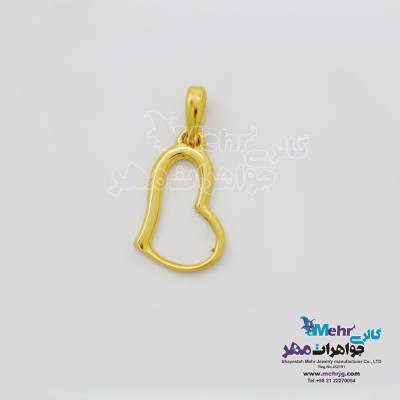 آویز طلا - طرح قلب