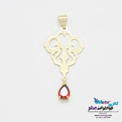 آویز طلا - طرح اسلیمی