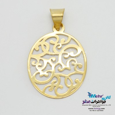آویز طلا - طرح اسلیمی
